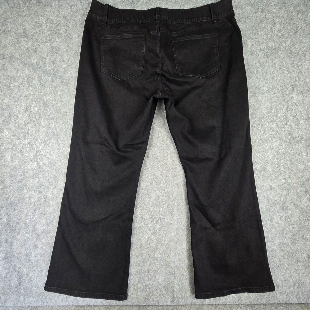 Avenue Clarissa Jeans Womens 26‎ Black Bootcut Elastic Comfort Waist NWT - Picture 3 of 9